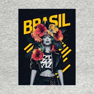 Brasil Woman Brazil Lovers Fashion Statement T-Shirt